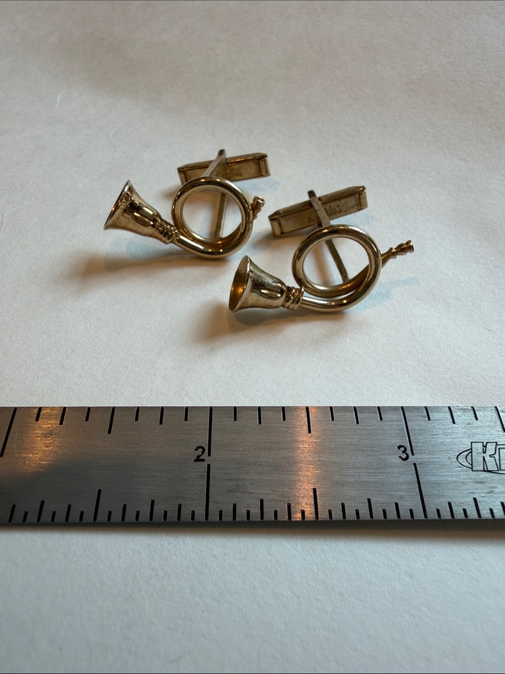 Hunting Horn Stud Cufflinks - Jewelry